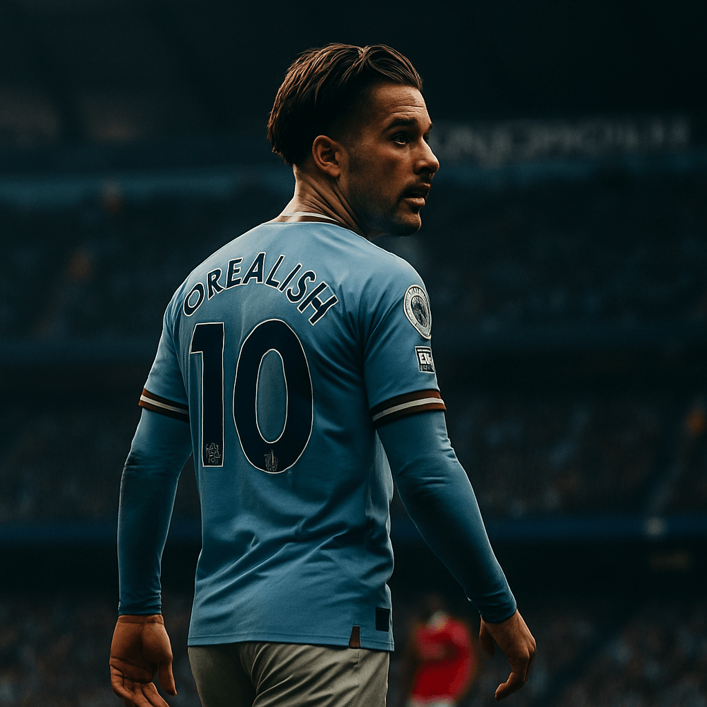 Jack Grealish Mid Game In Manchester Dearby